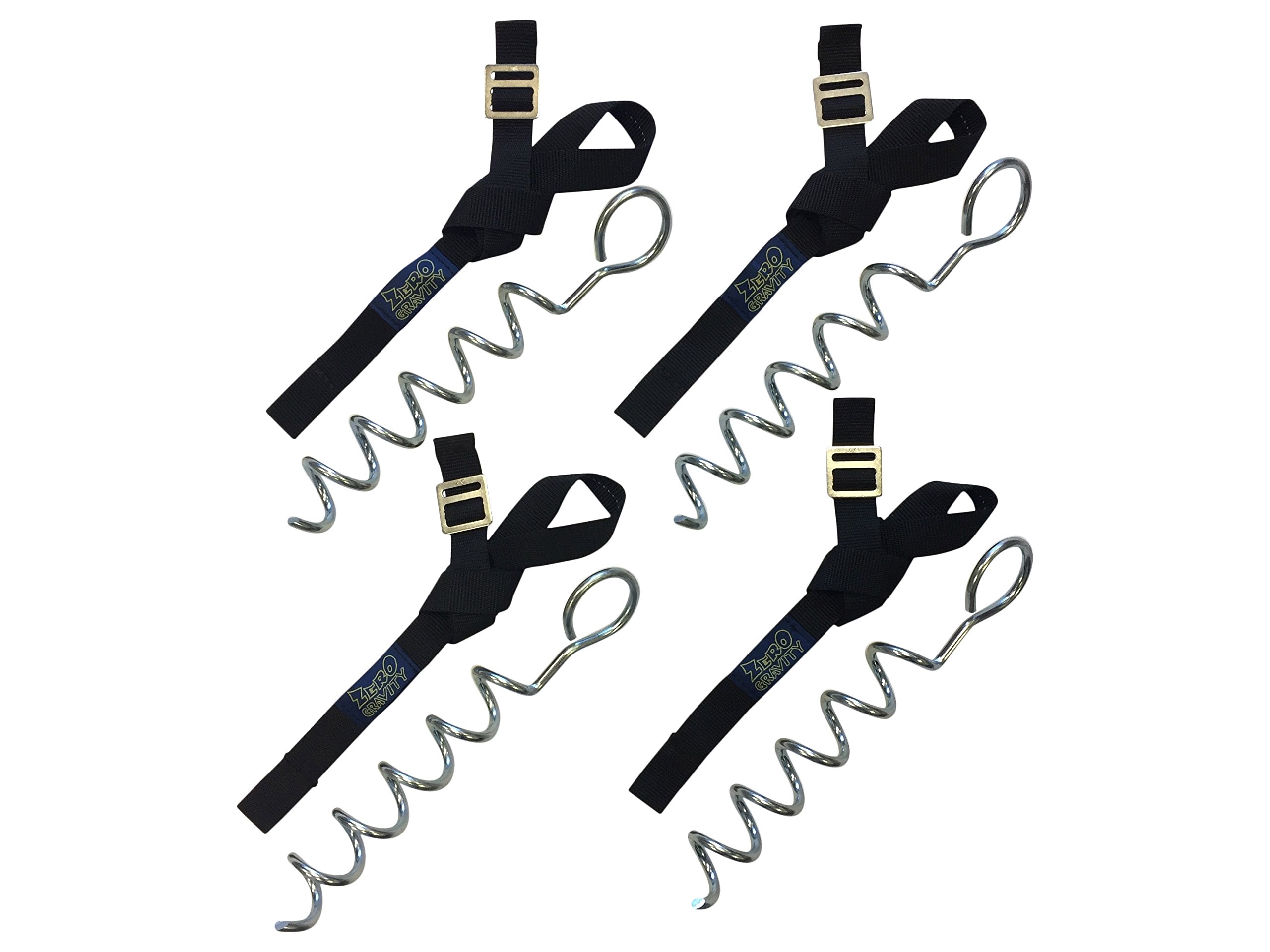 ZERO GRAVITY Trampoline Tie Down Anchor Kit, Heavy Duty, Strong and