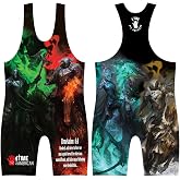 4 Time All American Sublimated Wrestling Singlet for Men &amp; Youth Athletic Gym Training MMA Performance Comfort Singlet