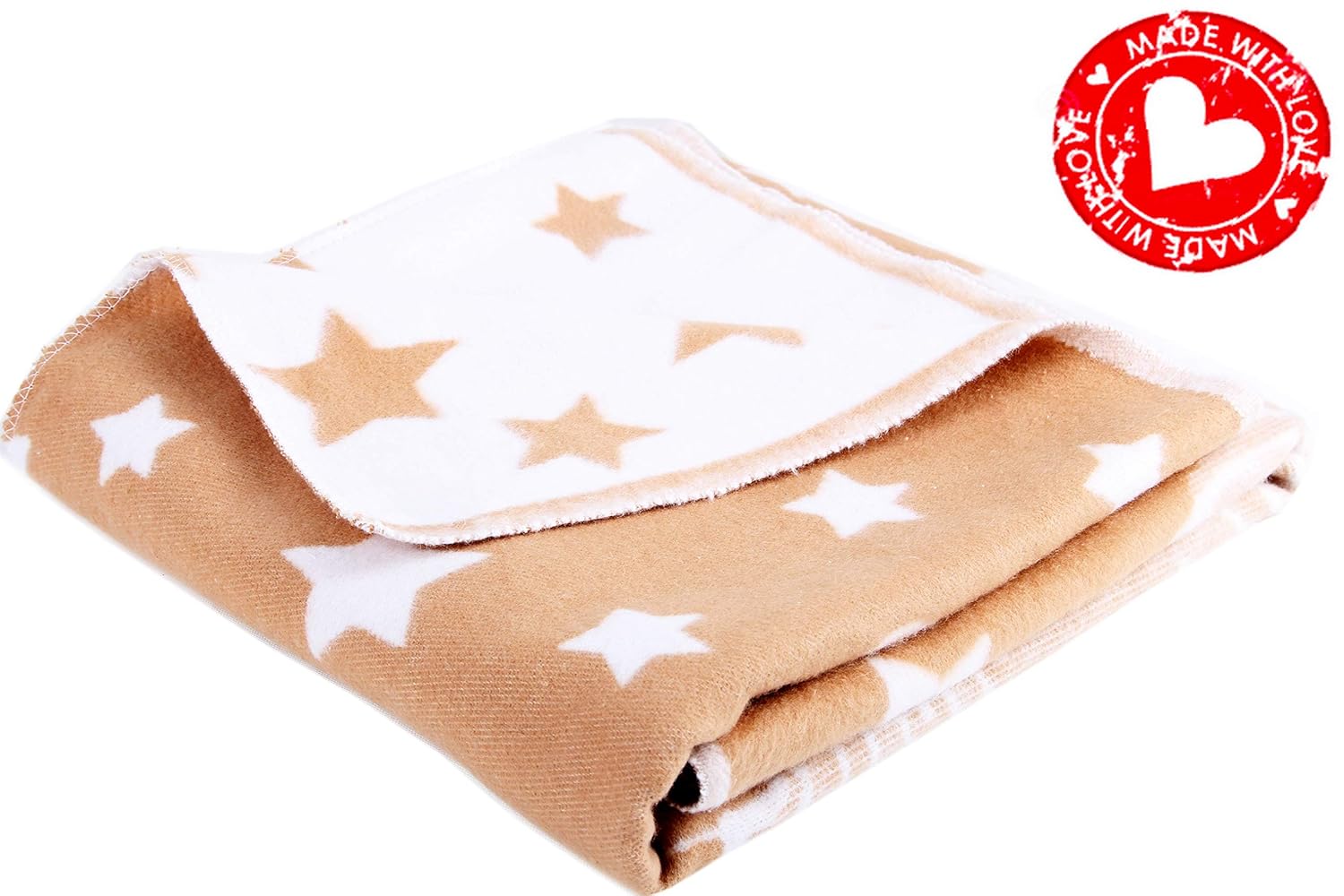 100 Organic Cotton Baby Blanket for Boy & Girl Large