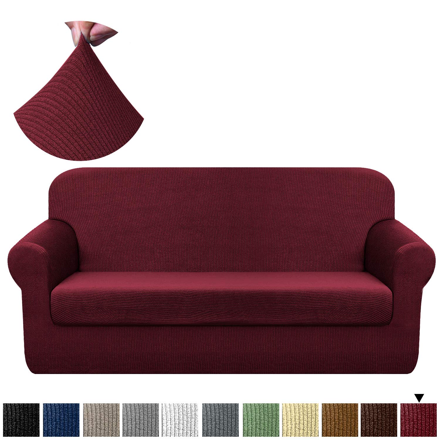 Best living room recliner seat cover – maroon color