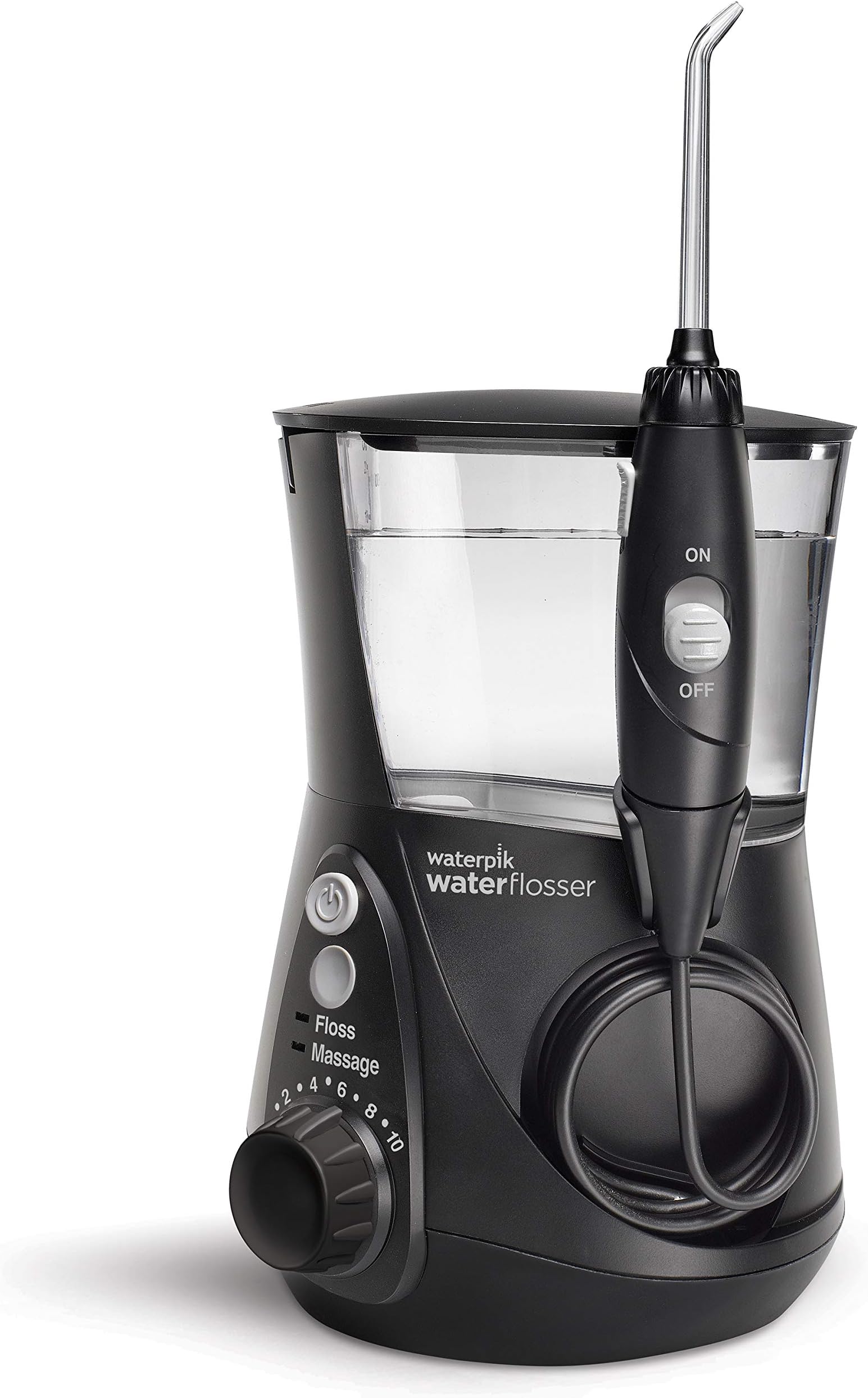 Waterpik WP-662 Water Flosser Electric Dental Countertop Professional Oral Irrigator For Teeth, Aquarius, Black