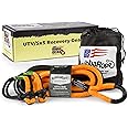 Bubba Rope Heavy-Duty Off-Road ATV, UTV & SxS Tow Recovery Gear Set – Power Stretch Recovery Rope, 5/8” x 20’ & NexGen PRO Gator-Jaw Synthetic Shackles, 5/16” x 5 .5” Orange