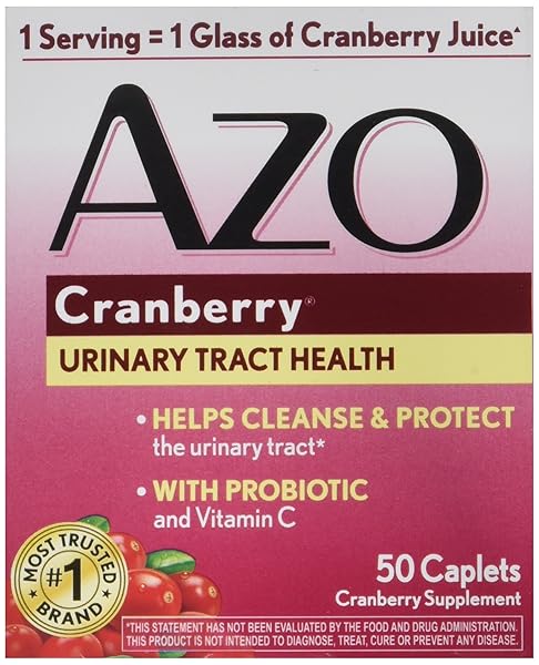 AZO CRANBERRY FOR HEALTHY URINARY TRACT WITH IMMUNE BOOSTING PROBIOTIC & VITAMIN C – 50 TAB (PACKAGING MAY VARY)