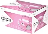 groov e Original Boombox Portable CD Player with Bluetooth Pink view 6
