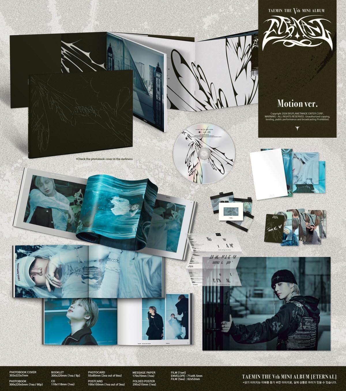 TAEMIN SHINee ETERNAL 5th Mini Album [Strandard Version] (MOTION)