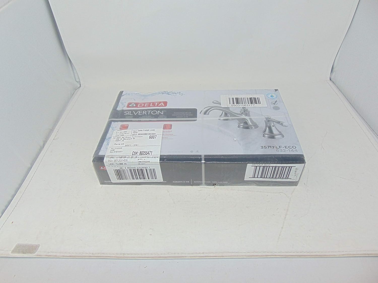 Delta 35713lf Eco Silverton 8 Widespread 2 Handle Bathroom Faucet