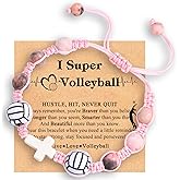 Softball Volleyball Bracelet Gifts for Girls Players Team Lovers Christmas Birthday Valentines Day Easter Graduation Back to Scool Gifts Stocking Stuffers for Daughter Granddaughter Niece Sister