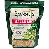 Nature Jims Sprouts Salad Sprout Mix - Organic Salad Mix for Growing - Non-GMO Microgreen Seeds - Healthy Broccoli, Alfalfa, 