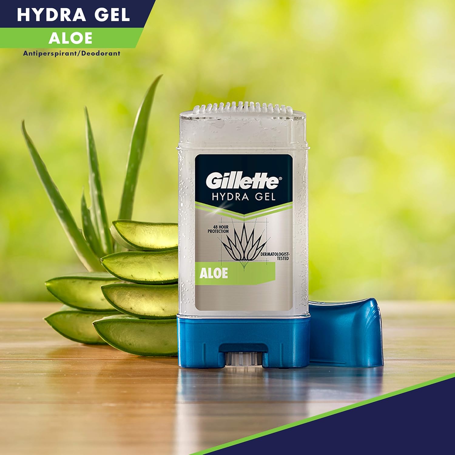 Gillette Antiperspirant Deodorant for Men, Hydra Clear Gel With Aloe, 3.8 Oz, Pack Of 3 : Beauty
