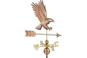 Good Directions 1969P American Bald Eagle Copper Weathervane,Polished Copper