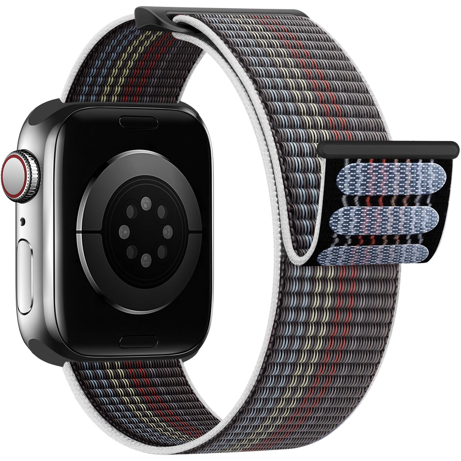 Yoohoo Nylon Straps Compatible with Apple Watch Straps 44mm 45mm 46mm 49mm 42mm(Series 3/2/1) Women Men,Upgraded Soft Nylon Replacement WatchBands for iWatch Series 11 10 9 8 7 6 5 4 3 2 1 SE3 Ultra3