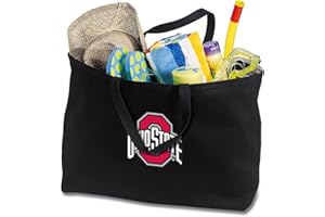 Broad Bay JUMBO Ohio State Tote Bag or Large Canvas Ohio State University Shopping Bag