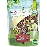 Food to Live Organic 6-Forces Trail Mix, 2 Pounds — Raw, Non-GMO, Mulberries, Cashews, Pumpkin Seeds, Apricots, Hazelnuts, Almonds. Vegan Superfood, Kosher, No Added Sugar, Bulk