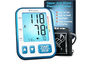 IPROVÈN IPROVEN Upper Arm Blood Pressure Cuff, Easy to Use, Large Display with Backlight, Large Cuff Adjustable 8¾ - 16½ inch, Automatic & Accurate Blood Pressure Monitor for Home Use - BPM-656