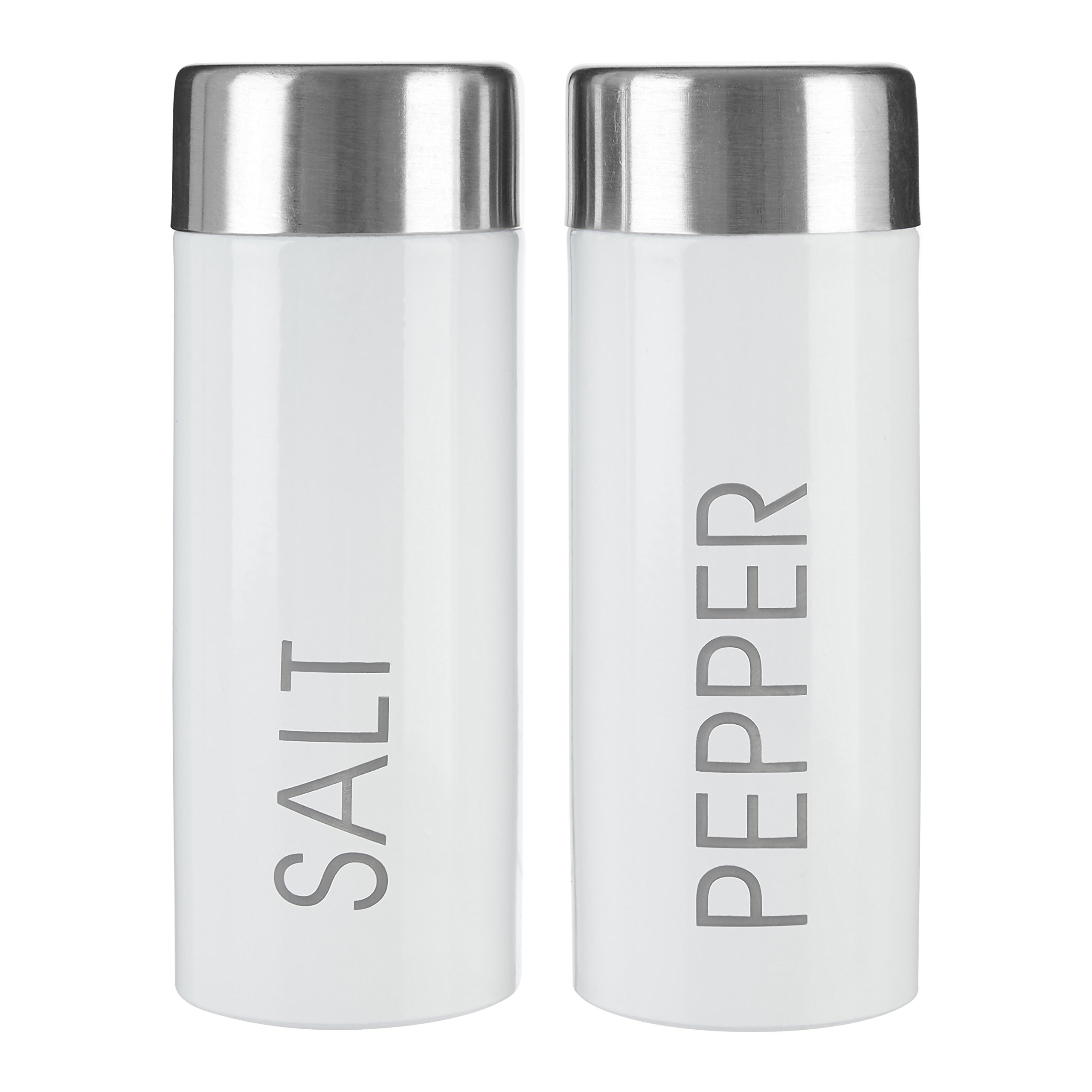 Premier Housewares Liberty Salt and Pepper Set - White