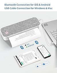 JADENS Wireless Portable Printer - Supports