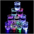 24PCS Flash Light Up Cups Flashing Shots Light 24 LED Bar Night Club Party Drink Cups