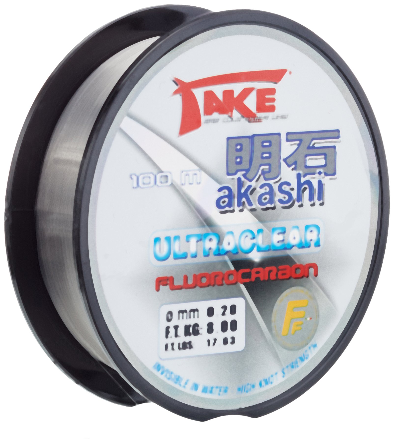 Nylon Fishing Take Akashi Ultraclear Fluorocarbon 100 m Model 0.2 mm