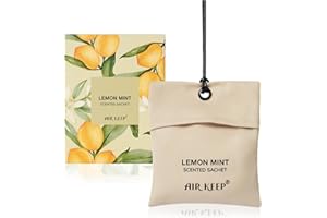 Airkeep Scented Sachet Lemon Mint Scented Sachet for Drawer and Closet,Car Air Freshener Sachet for Drawers and Closets Home Fragrance