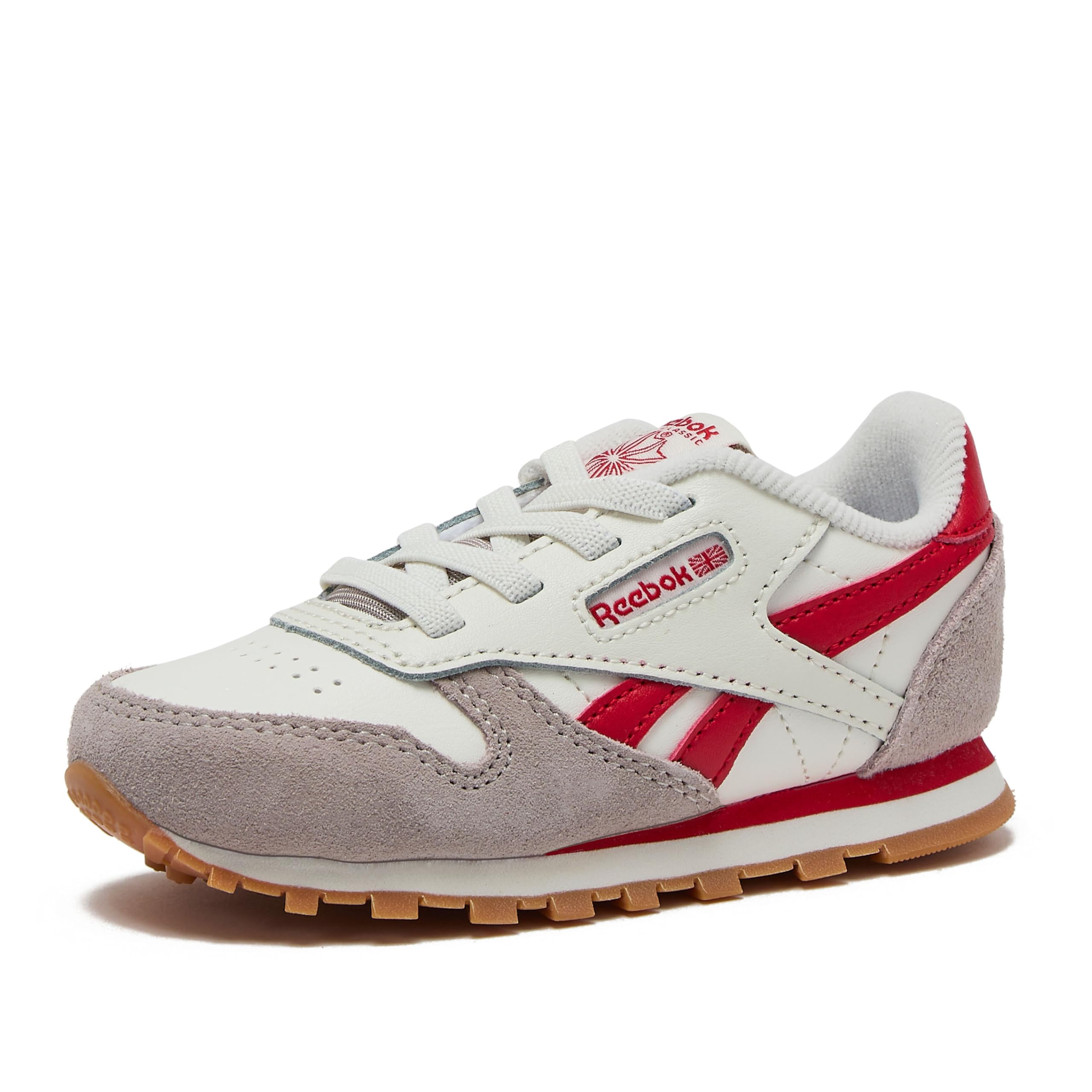 Reebok Classic Leather Girls & Boys Shoes for Kids, Toddler, Little Kid or Big Kid Sneakers, Hazy Grey/Chalk/Vector Red, 9 Toddler Image Reebok Classic Leather Girls & Boys Shoes for Kids, Toddler, Little Kid or Big Kid Sneakers, Hazy Grey/Chalk/Vector Red, 9 Toddler Image