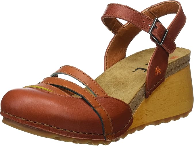Amazon.com | Art Women's Closed Toe Sandals, Red Petalo Petalo, 8.5 | Sandals