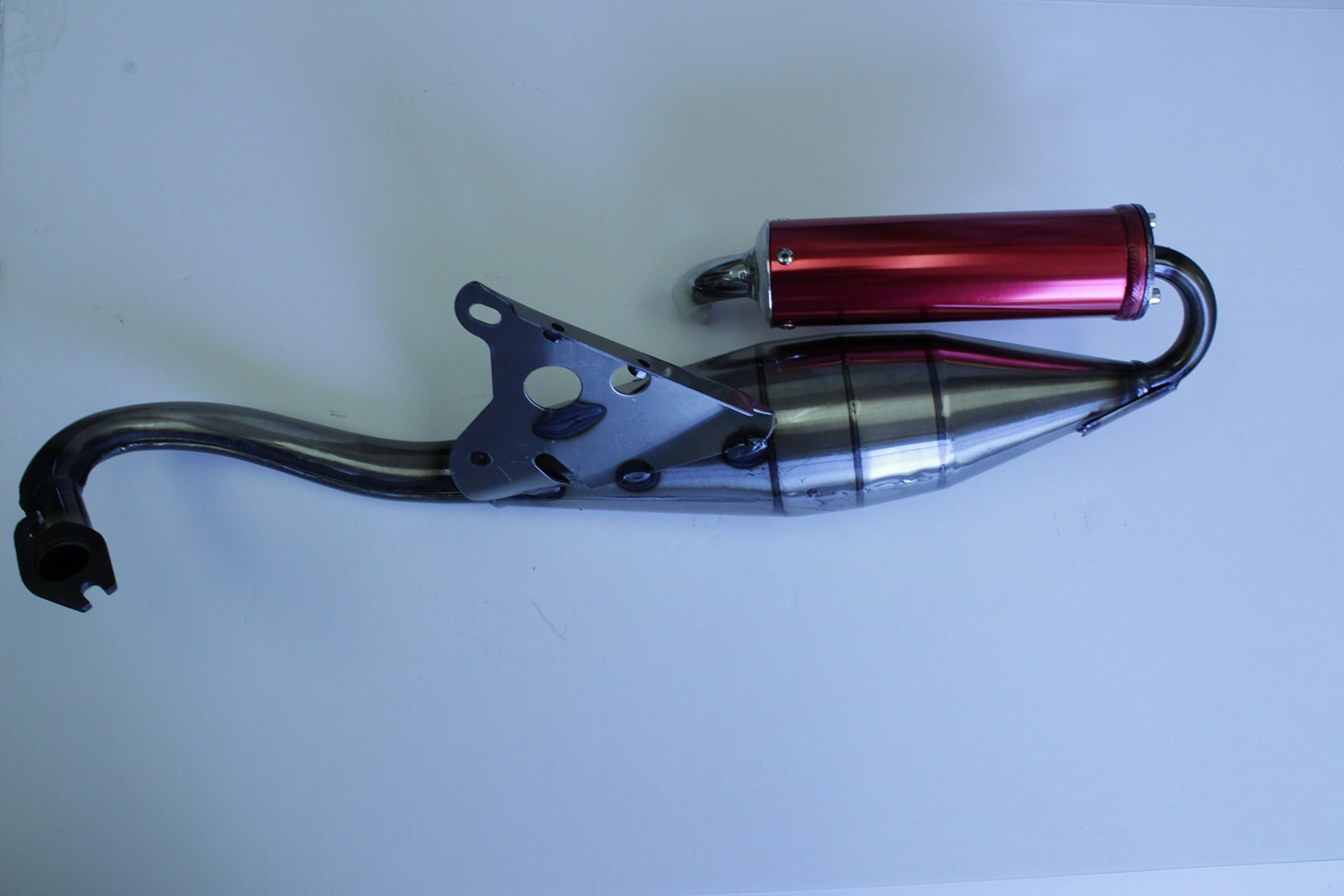 7L Jog Scooter Moped Red Performance Muffler Exhaust Pipe 50CC 1E40QMB 1PE40QMB EX22