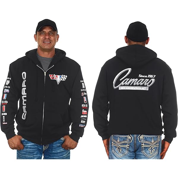 Amazon.com: JH DESIGN GROUP Men's Mustang Logo Hoodie Full