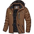 MAGCOMSEN Men's Winter Coats Water Resistant Ski Snow Jacket Warm Fleece Jacket Parka Raincoats With Multi-Pockets