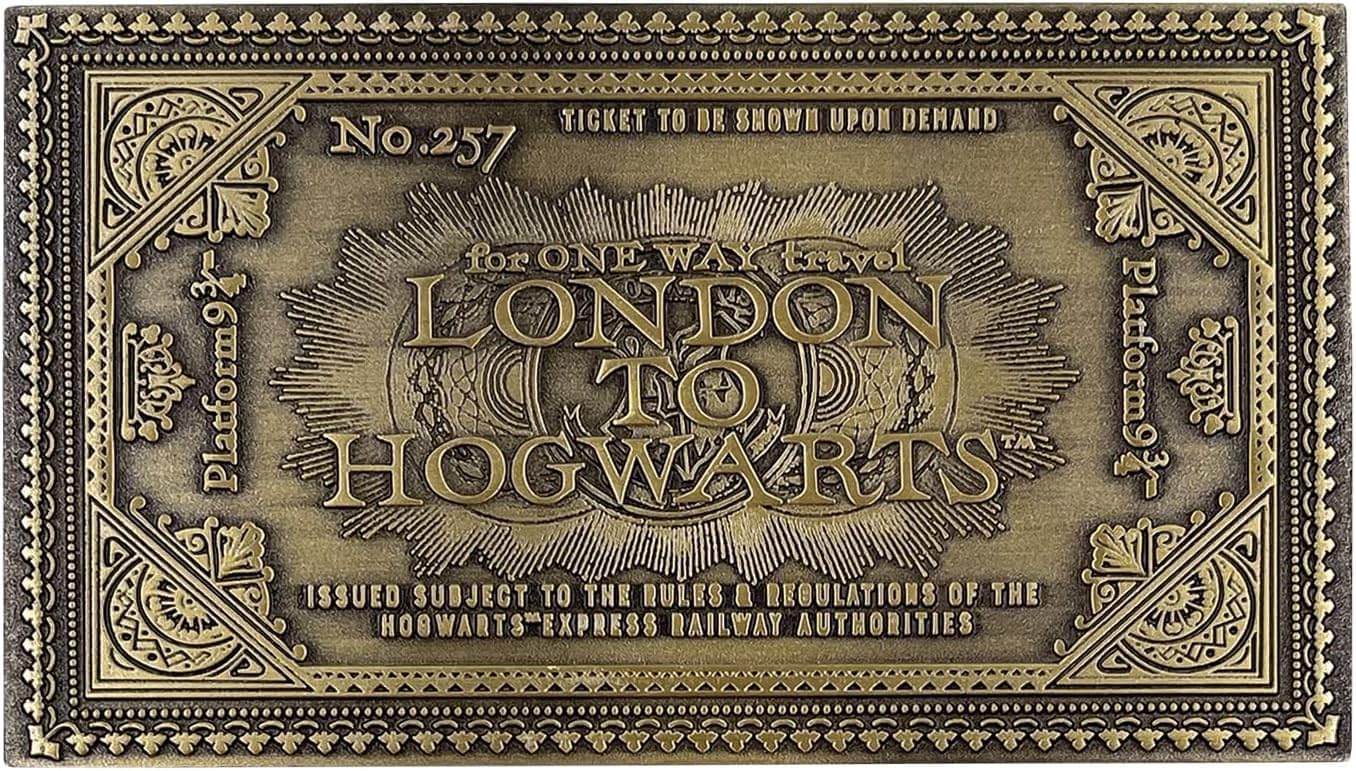 Harry Potter Limited Edition Replica Hogwarts Express Train Ticket – Officially Licensed Collectible (Individually Numbered, 120 x 67.5mm)