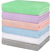 HOMEXCEL 6 Pack Bath Towel Set, (24 x 48 Inches) Microfiber Ultra Soft Highly Absorbent Bath Towels, Lightweight and Quick Drying Towels for Hotel, Bathroom, Spa and Beauty Parlor, Multicolor