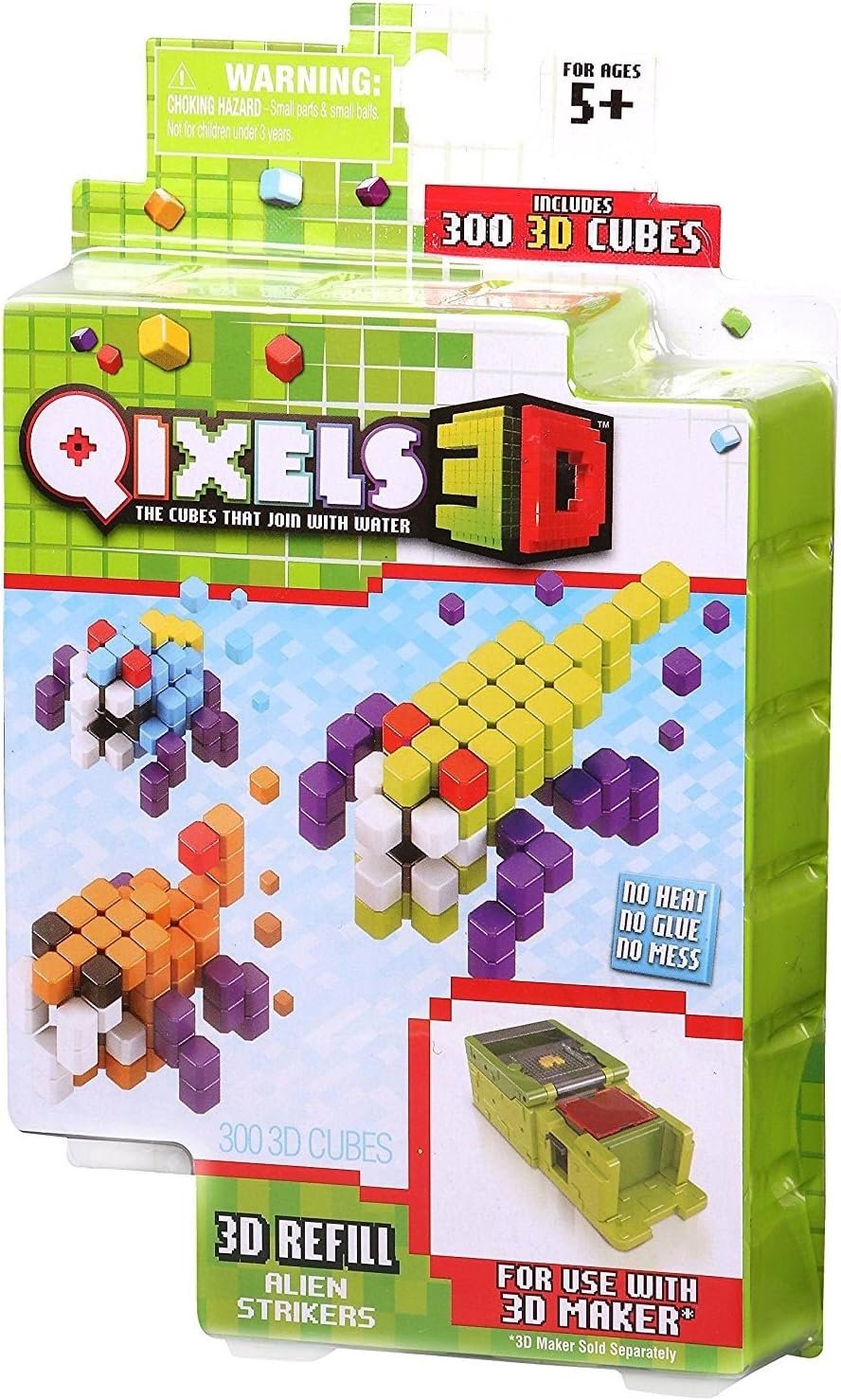 Qixels 3D Cubes Refill Theme Pack - Alien Strikers (Dispatched From UK)