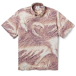 Reyn Spooner Men's Big Wave Button Front Surfing