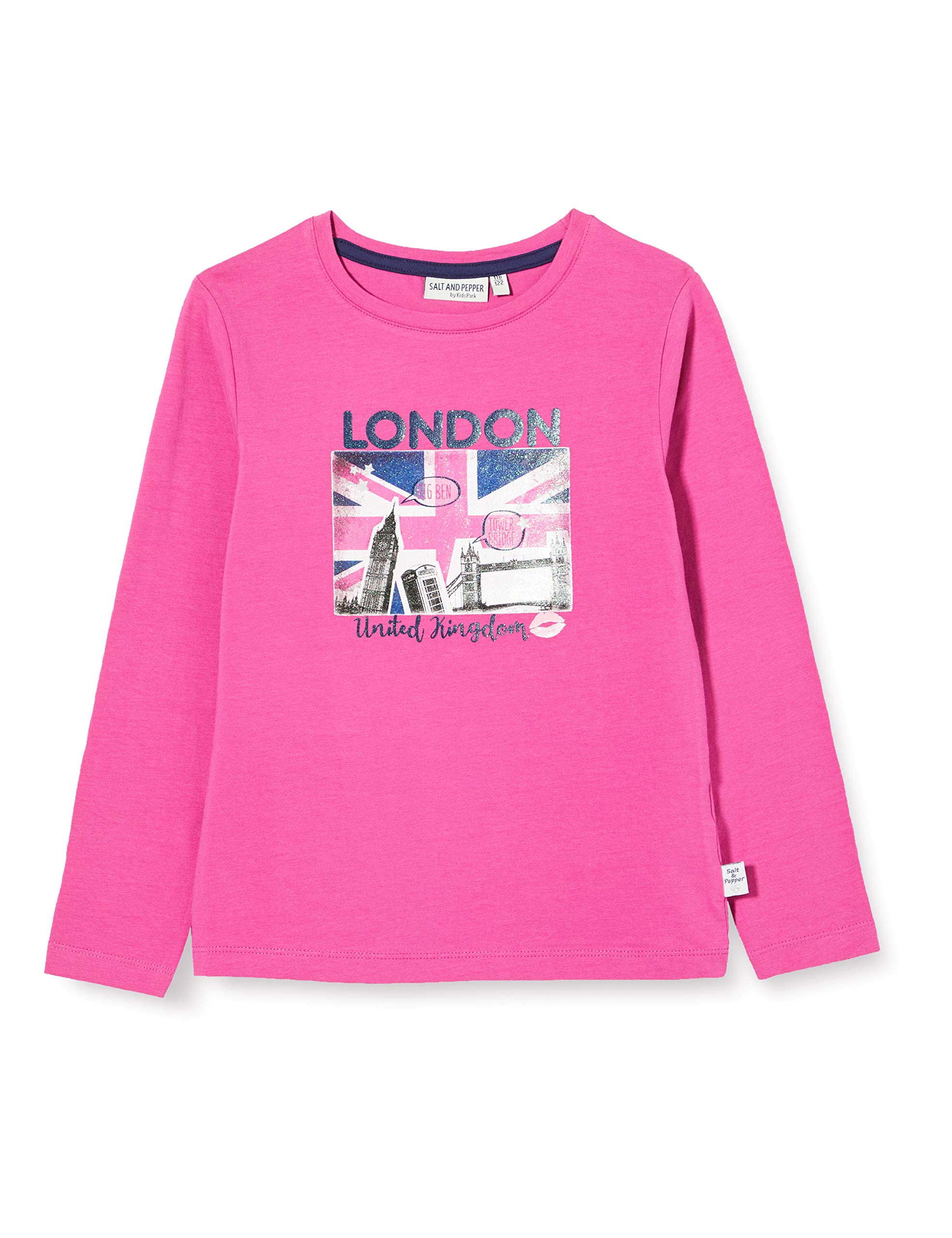 SALT AND PEPPER Girls' 05111235 Shirt, Fuchsia, 116 cm122 cm