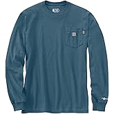 Carhartt Mens Flame Resistant Force Loose Fit Long-Sleeve Lightweight Eagle Graphic T-Shirt
