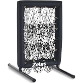 ZELUS 9-Hole Pitching Net, Heavy-Duty Baseball Net with Authentic Strike Zone &amp; Detachable Stand, Height Adjustable Baseball Training Net for Batting Pitching Hitting, Softball Aid Equipment 35.3lb.