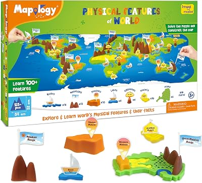 Imagimake Mapology World Features 3D Puzzle Educational Toy STEM