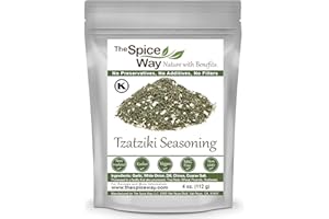 The Spice Way - Tzatziki Seasoning Dip (4 oz) - Tzatziki Sauce Greek Seasoning for Gyros, Souvlaki Seasoning, or Yogurt Dip