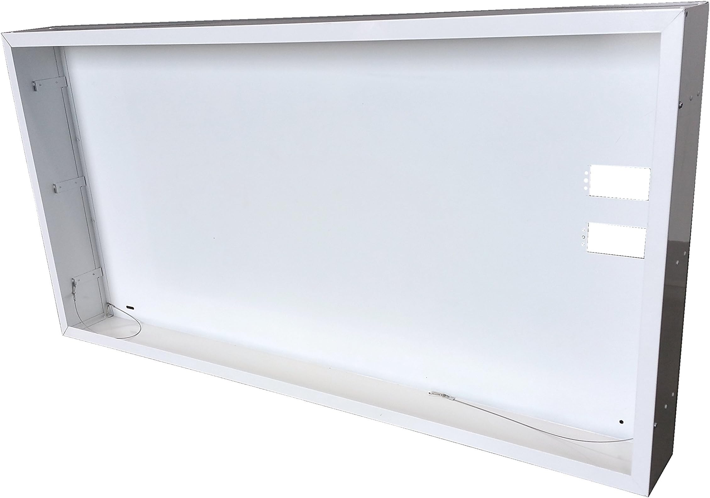 NICOR Lighting 2x4 Ft. Surface Mount Frame Kit for LED Troffers (SK24) , Black