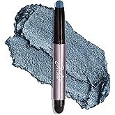 Julep Eyeshadow 101 Cream-to-Powder Waterproof Shadow Stick – Sapphire Shimmer – Long-Lasting, Crease-Proof, Jewel Toned Blue Shimmer Cream Eyeshadow with Built-in Smudger