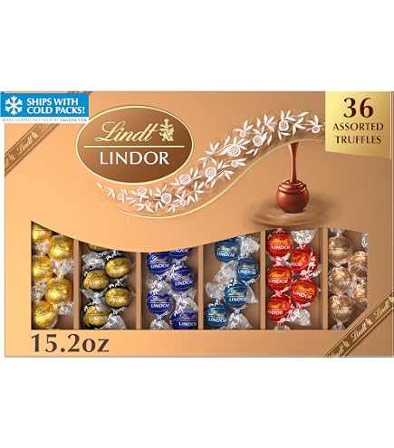 Amazon.com : Lindt Assorted Chocolate Truffles 21.2oz(600g) 50ct