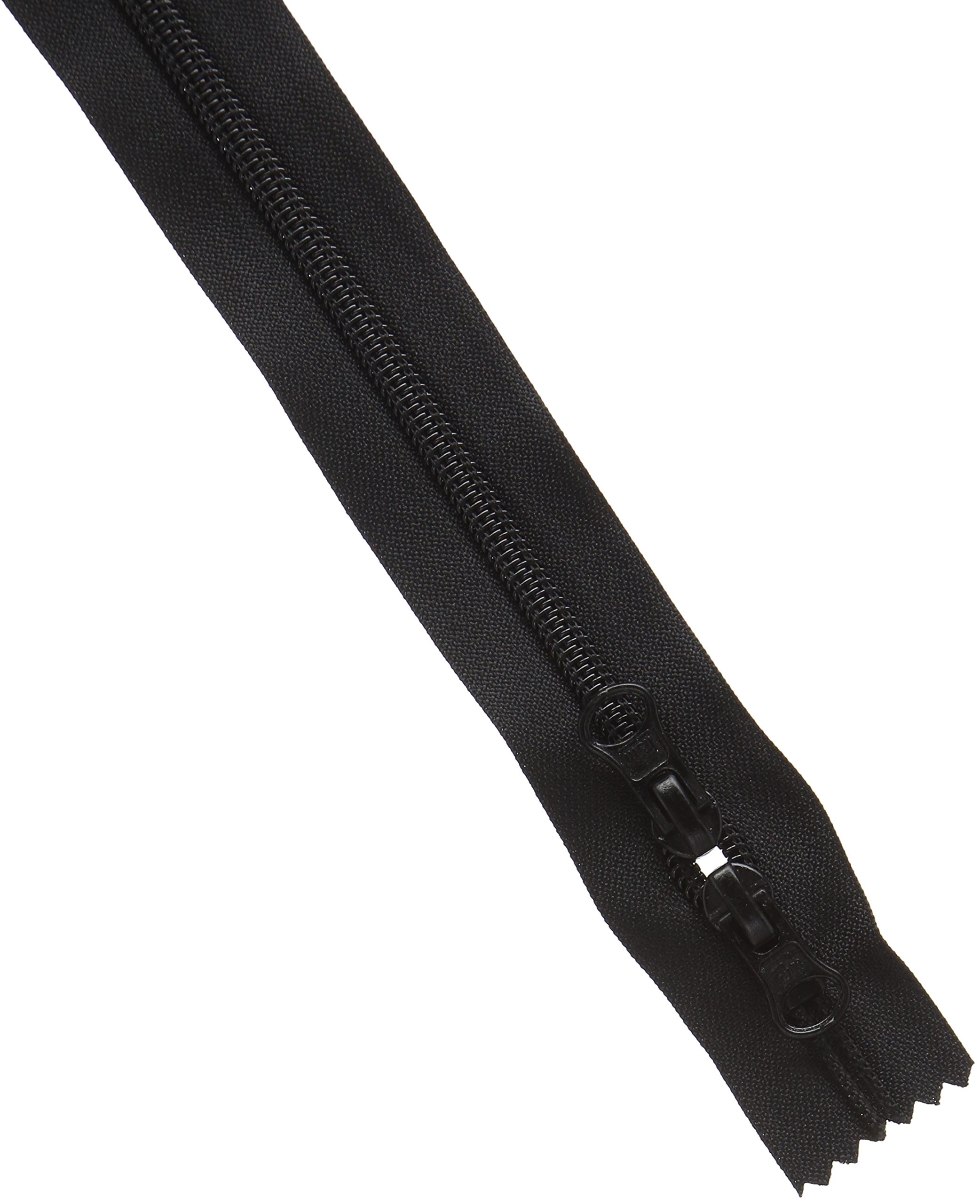 Prym S13 Zip Fastener with 2-Way Zip Pullers, Plastic, Black, 60 cm