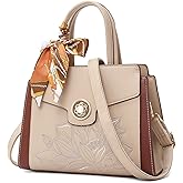 FOXLOVER Medium Tote Bag for Women Designer Vintage Satchel Handbags Top-handle Purses