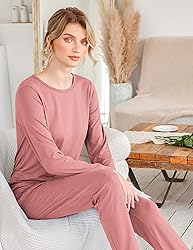 Ekouaer Women's Pajama Sets Casual 2Pcs Sleepwear