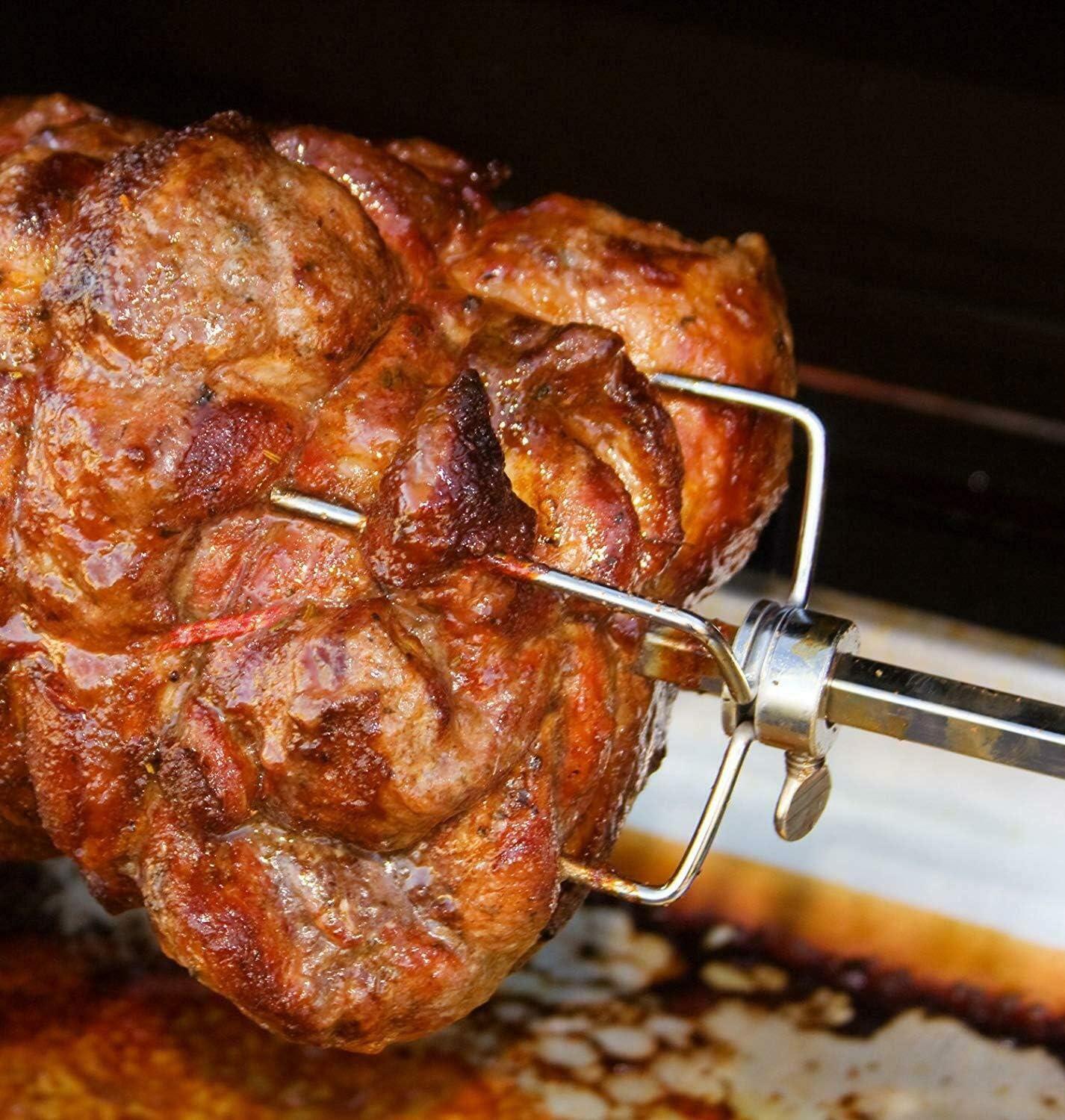Anbt BBQ Grill Rotisserie Kit Up to 70lb Pig Spit Rotisserie Grill Heavy Duty for Pig Rotisserie Hog Lamb Outdoor Party Campfire Barbecue: Home & Kitchen