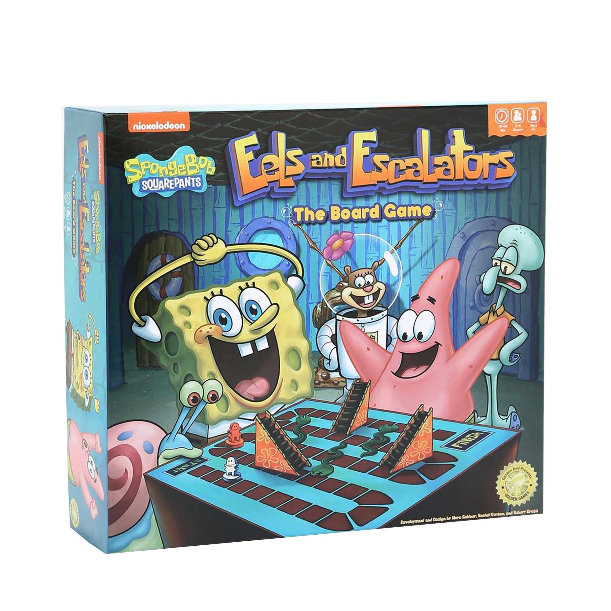 Golden Bell Studios Nickelodeon Spongebob SquarePants Eels and Escalators The Board Game