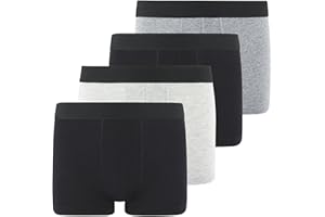 MODERN BASICS Boys Underwear Sizes 6-18 Pack of 4 Boys Boxer Briefs Super Soft Cotton Stretch