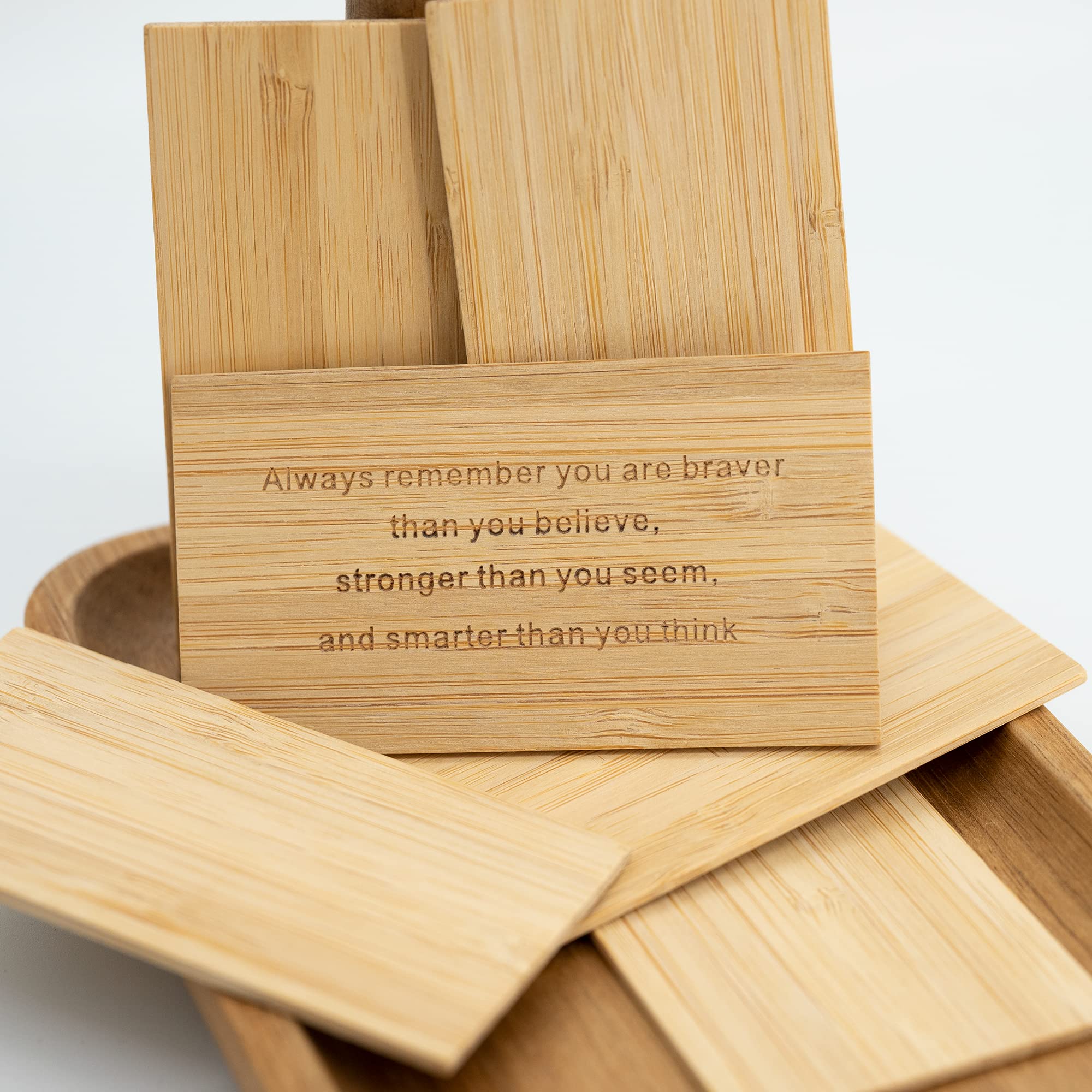Bamboo Engraving Blanks Rectangle Bamboo Blanks 20 Pcs