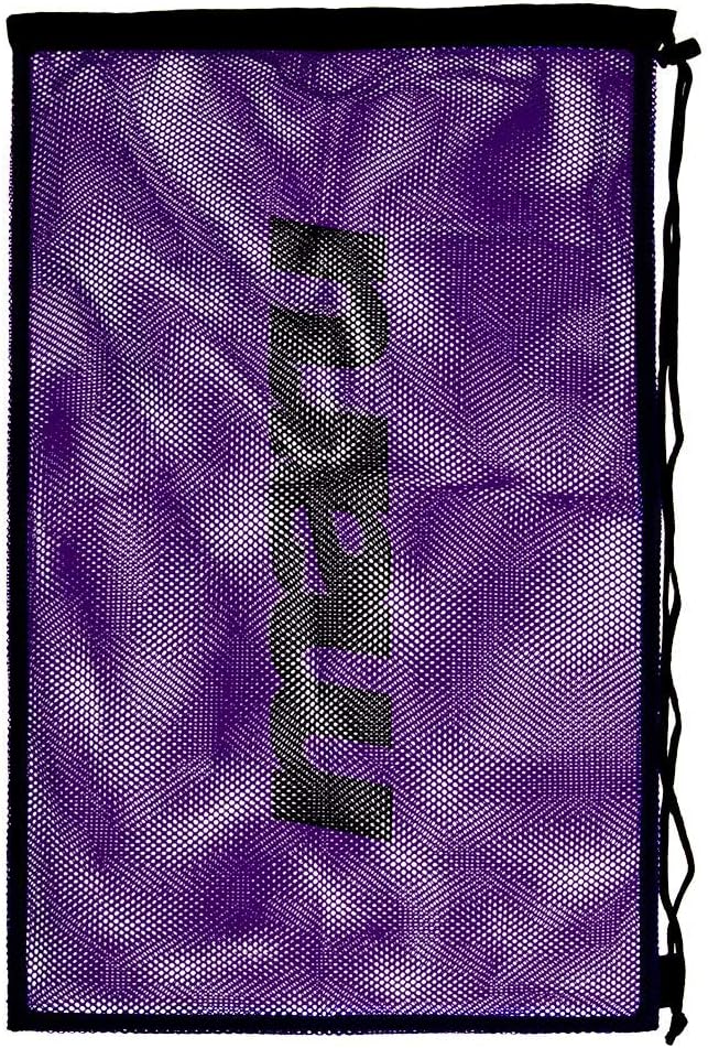 MARU Mesh Bag for Swimming Equipment Purple Lightweight Drawstring