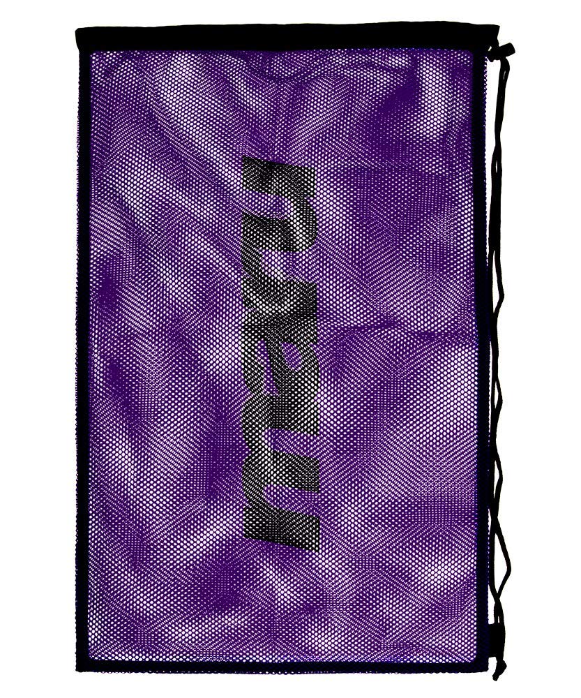 MARU Mesh Bag for Swimming Equipment (Purple) – Lightweight Mesh Swimming Bag for Wet Gear – Breathable, Quick-Dry Design with Drawstring Closure – Ideal for Pool Training & Swim Sessions