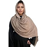 MiaoChoice Lightweight Cotton Linen Feel Scarf Shawl Wrap Hijab for Women, Travel Fall Winter Gift